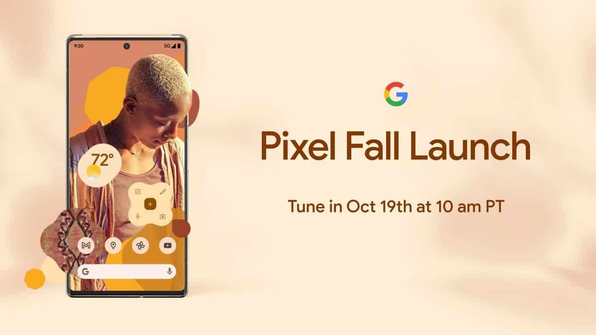 Pixel 6 estará disponible oficialmente el 19 de octubre