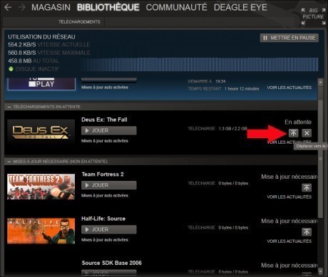 Administrar descargas de Steam 2