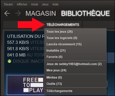 gestión de descargas steam 5