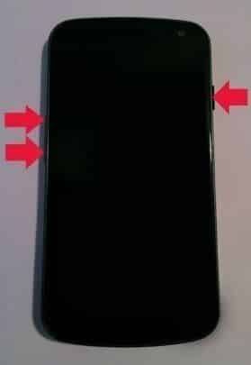 Modo de recuperación o cargador de arranque Galaxy Nexus 0