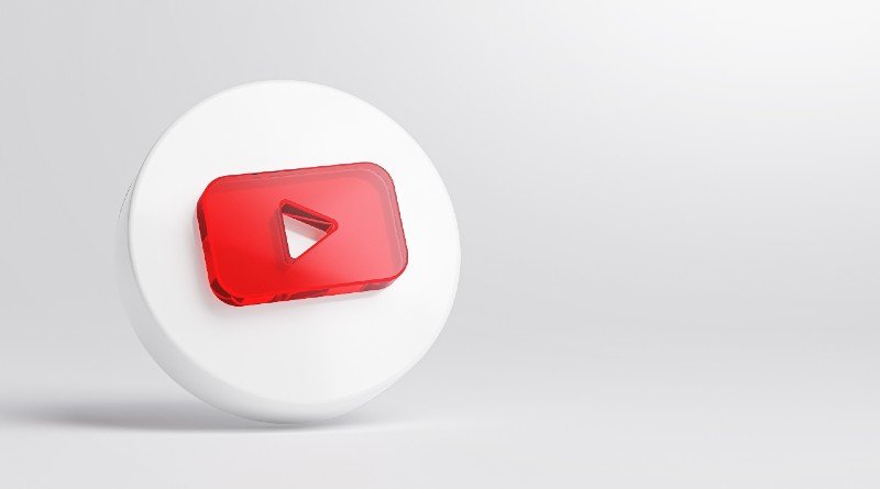 logotipo blanco de youtube
