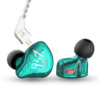KZ ZST X 1BA + 1DD Unidad híbrida Auriculares intrauditivos HIFI Bass Sports DJ Auriculares Auriculares con cable plateado Auriculares