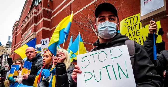 Manifestación por la paz en Ucrania