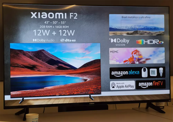 Xiaomi Serie F2 Smart TV con FireOS con resumen de características