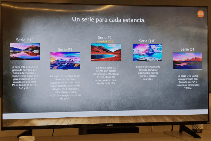 Serie de Smart TV Xiaomi F2 con FireOS y toda la gama de TV Xiaomi