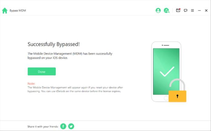 Bypass MDM – WooTechy iDelock, para desbloquear dispositivos iOS 8 iDelock