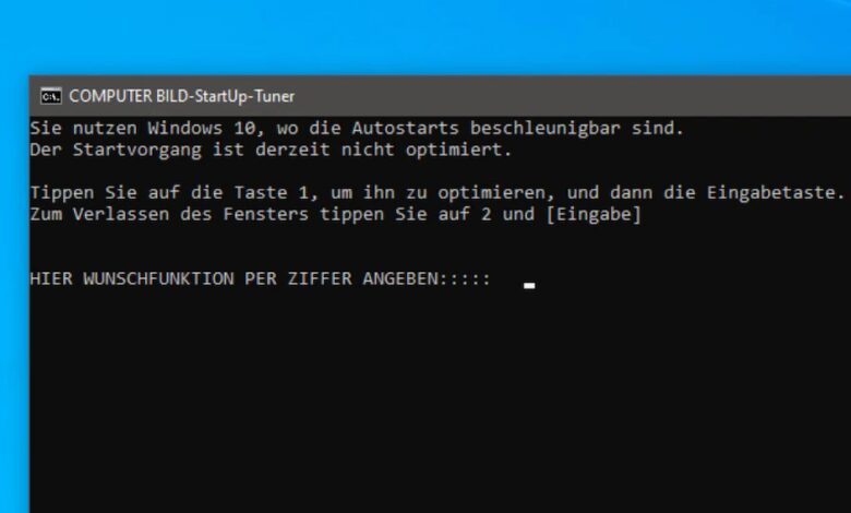 Windows 8/10: cargue los programas de inicio sin demora