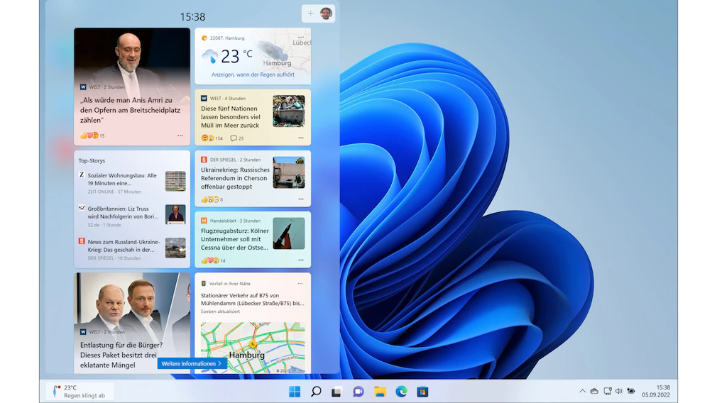 Widgets en Windows 11