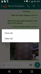 Función de videollamadas de WhatsApp habilitada en beta