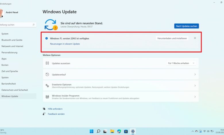 Windows 11 22H2 disponible
