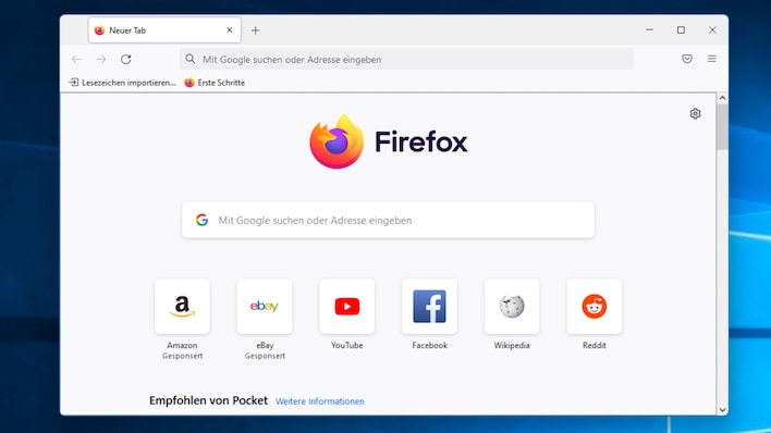 Firefox: Surf tiene muchos ajustes