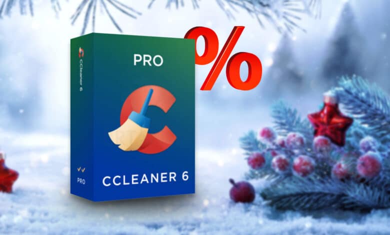 Weihnachts-Schlussverkauf beim CCleaner