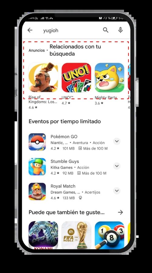 Aplicaciones y anuncios