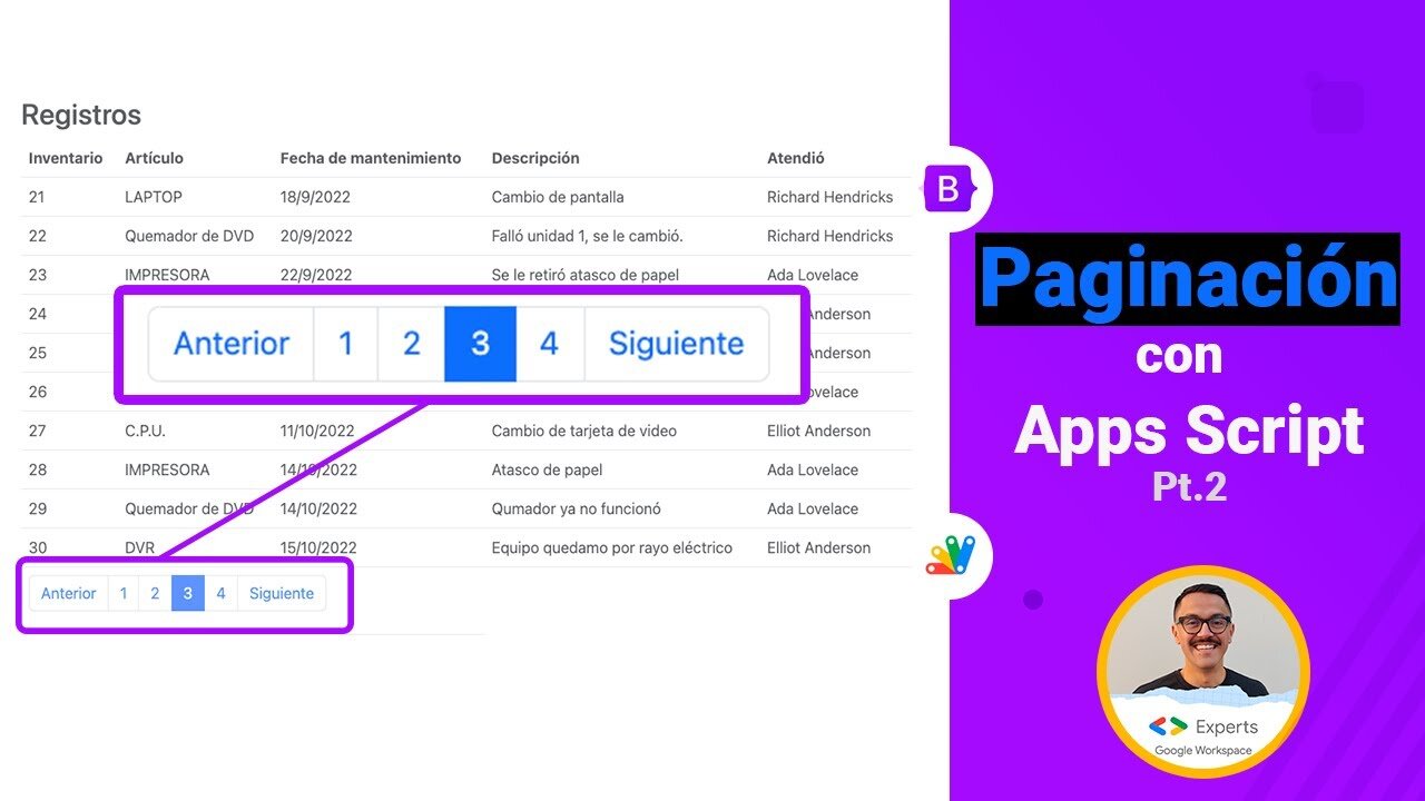 Configurar la paginación en la capa de presentación
