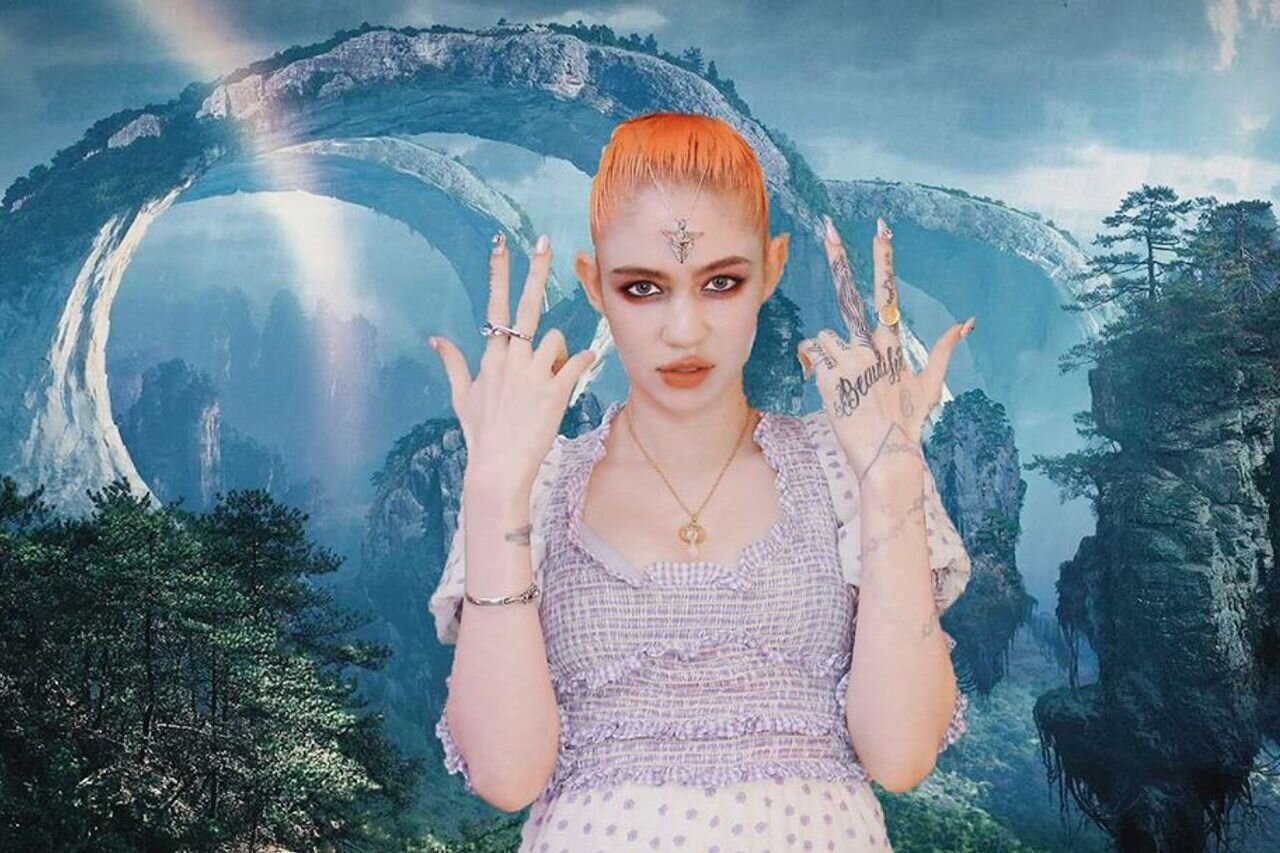La obra de arte de Grimes "Newborn 1 & 3" se subdivide