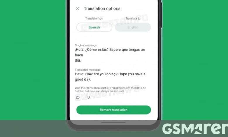 Traducciones de actualización de mensajes y canales de WhatsApp disponibles para usuarios beta 1 Traducciones de actualización de mensajes y canales de WhatsApp disponibles para usuarios beta